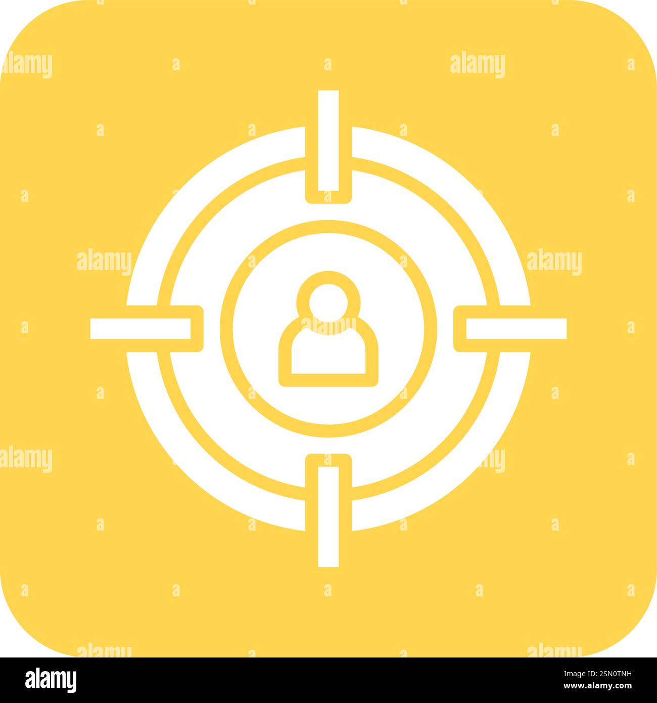 Target Audience Vector Icon Design Illustration Stock Vector