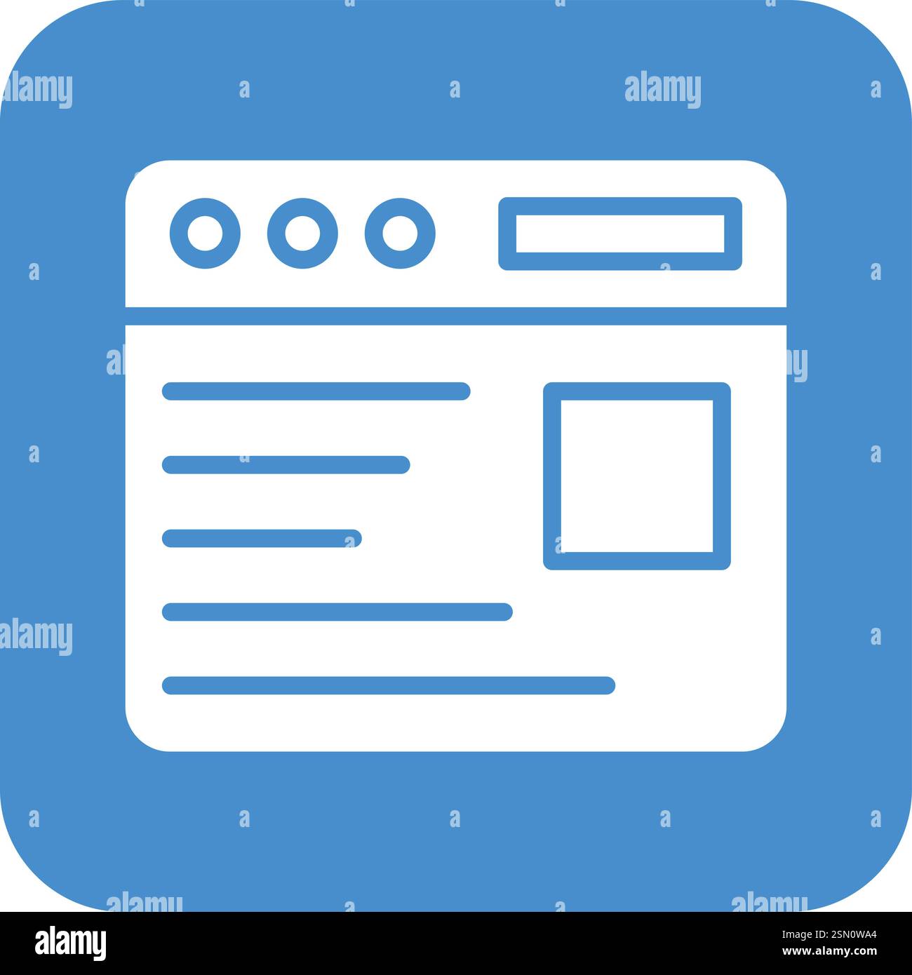 Website Content Vector Icon Design Illustration Stock Vector