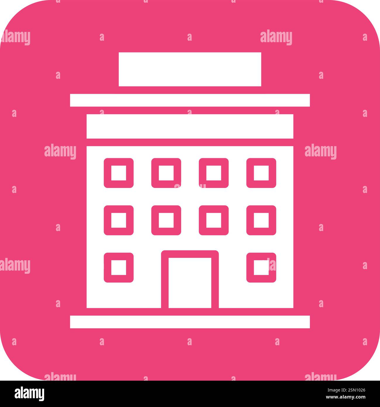 Hotel Vector Icon Design Illustration Stock Vector