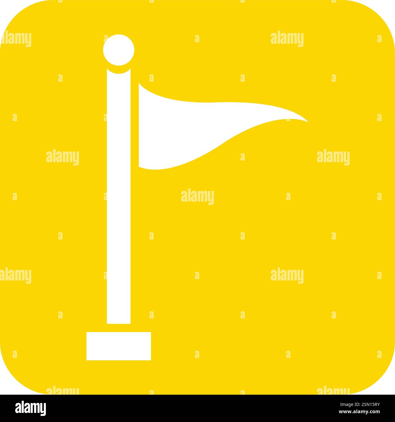 Flag Vector Icon Design Illustration Stock Vector