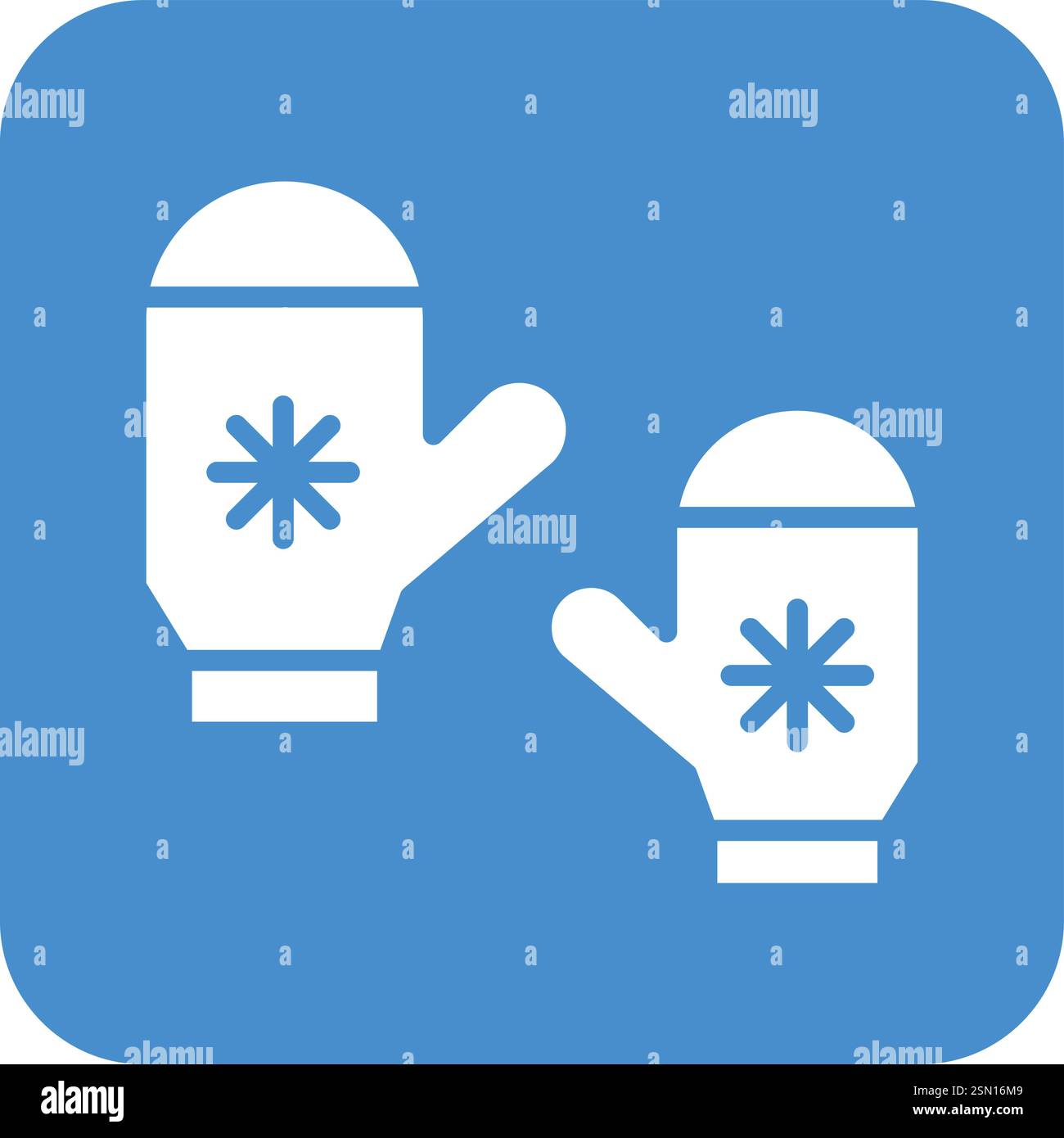 Mittens Vector Icon Design Illustration Stock Vector