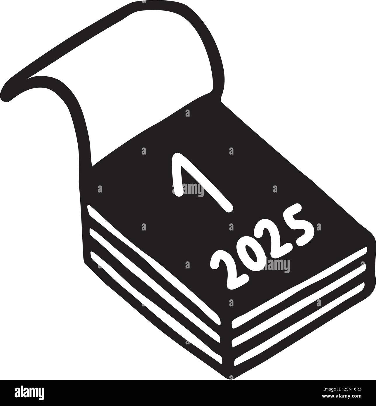 Doodle calendar 1st of month icon hand drawn in flat style Stock Vector ...