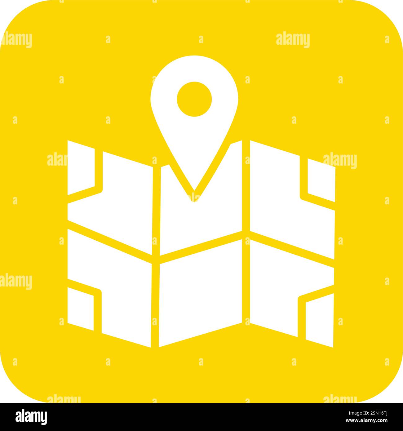 Map Vector Icon Design Illustration Stock Vector