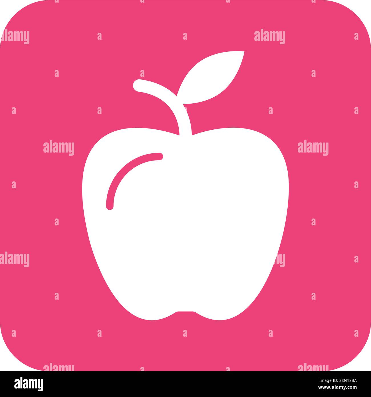 Apple Vector Icon Design Illustration Stock Vector
