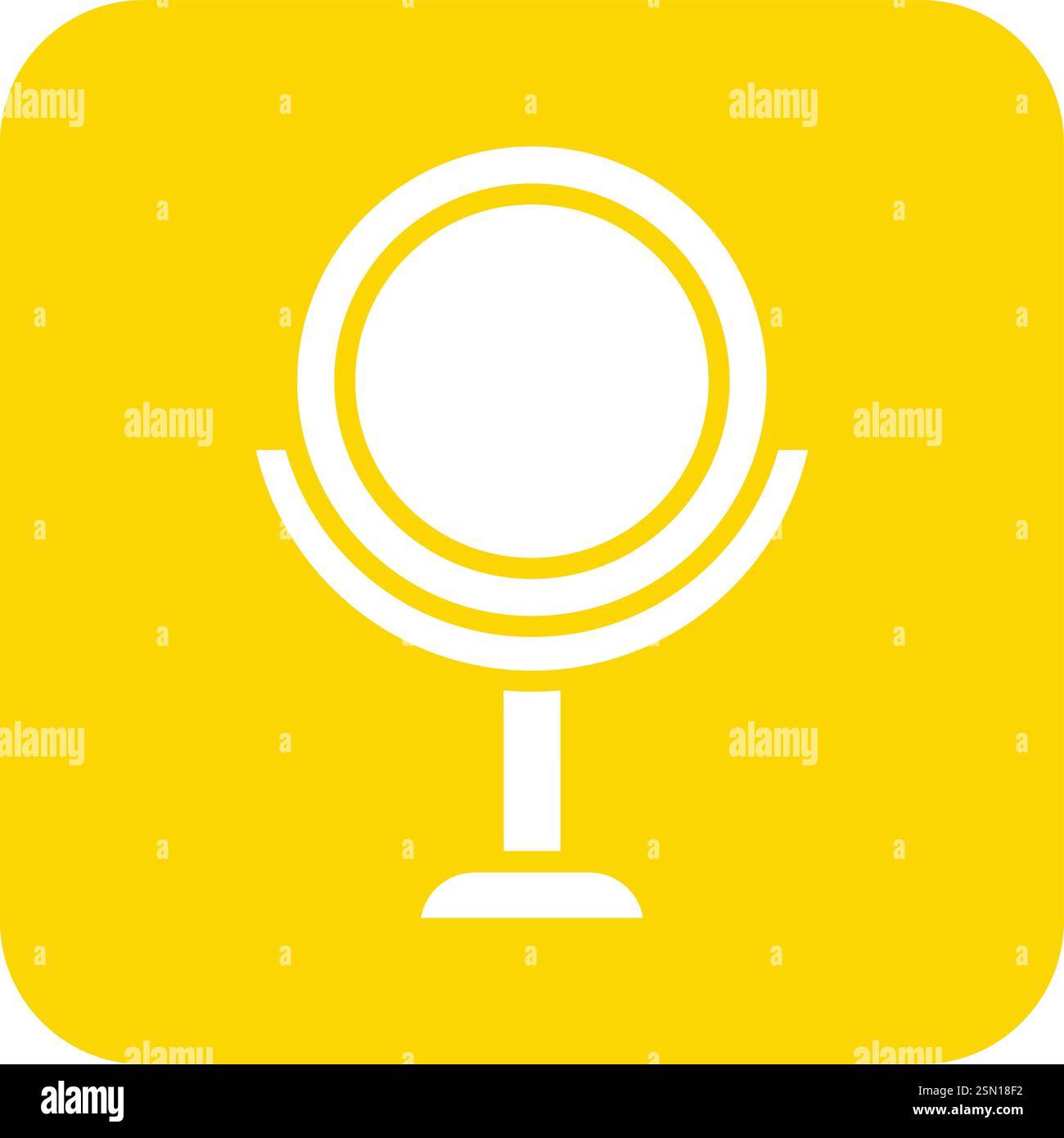 Mirror Vector Icon Design Illustration Stock Vector