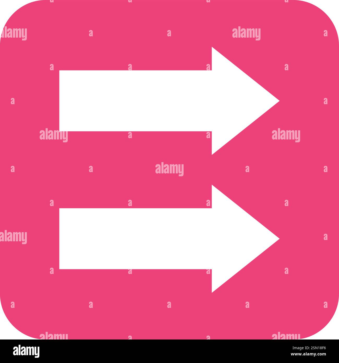 Double arrow Vector Icon Design Illustration Stock Vector