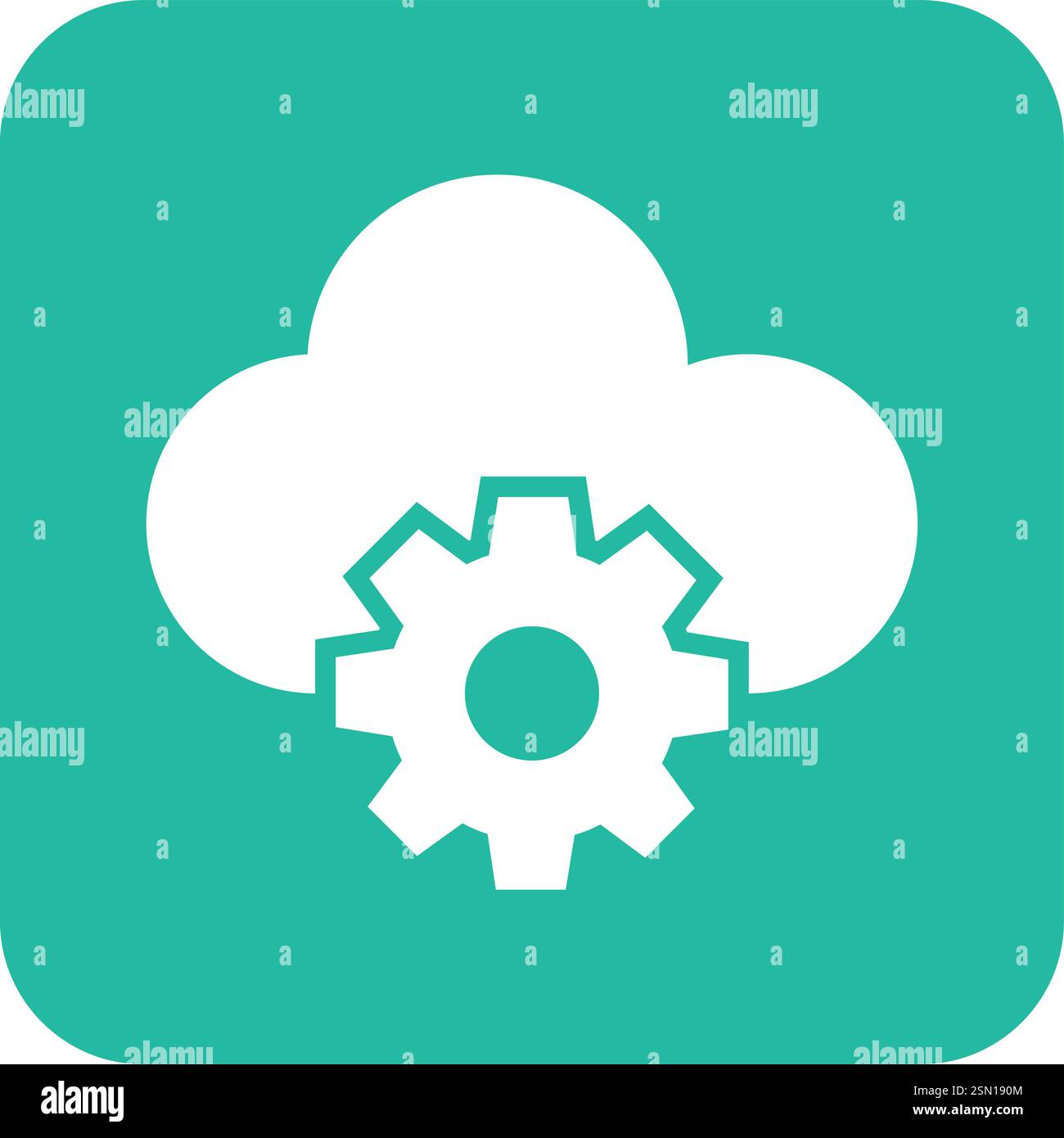Cloud Computing Vector Icon Design Illustration Stock Vector