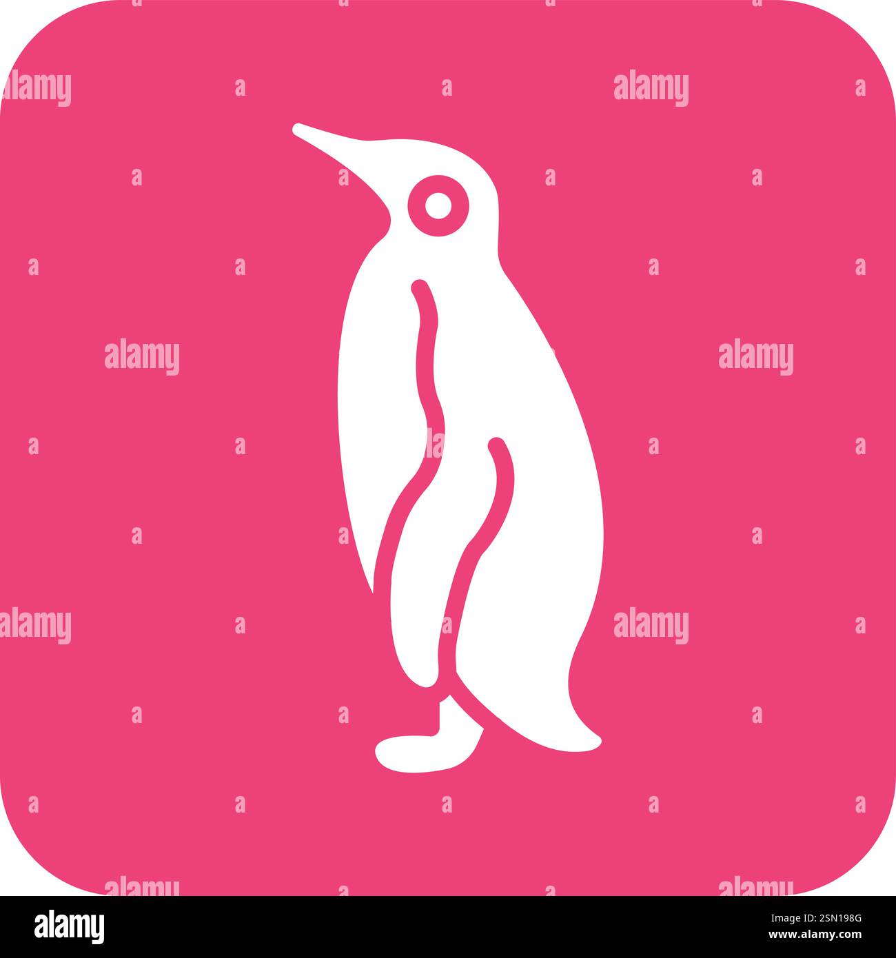 Penguin Vector Icon Design Illustration Stock Vector