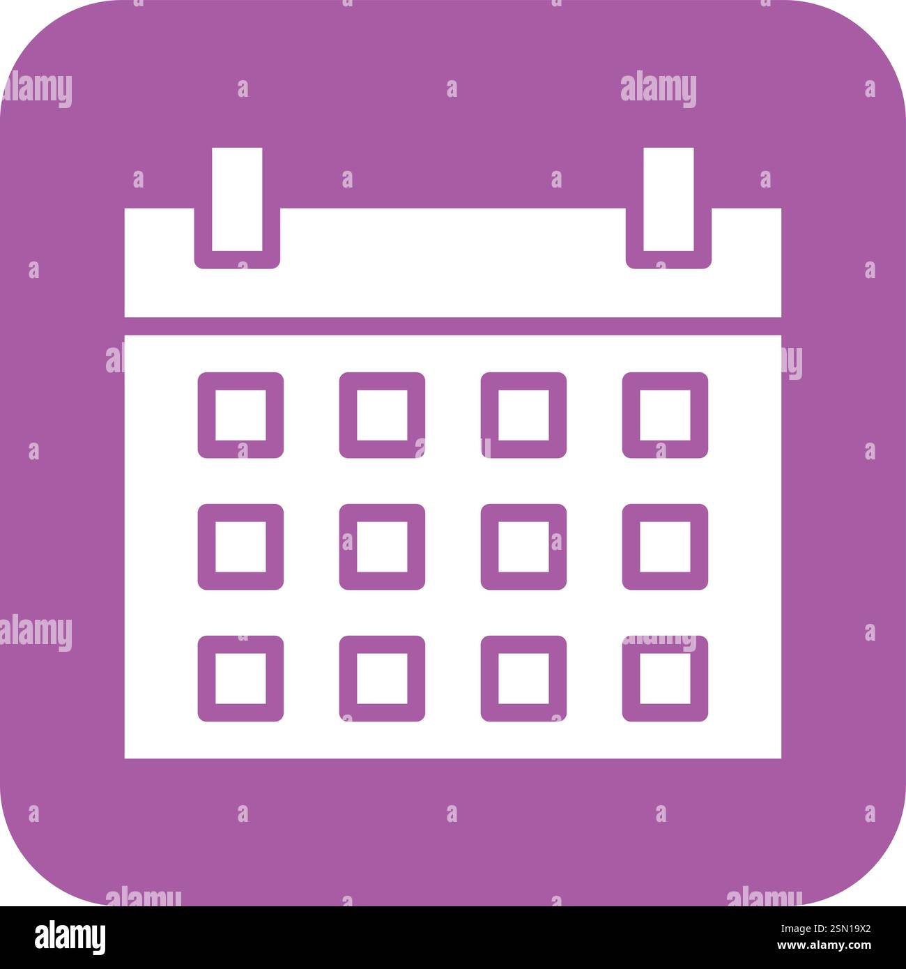 Calendar Vector Icon Design Illustration Stock Vector Image & Art - Alamy