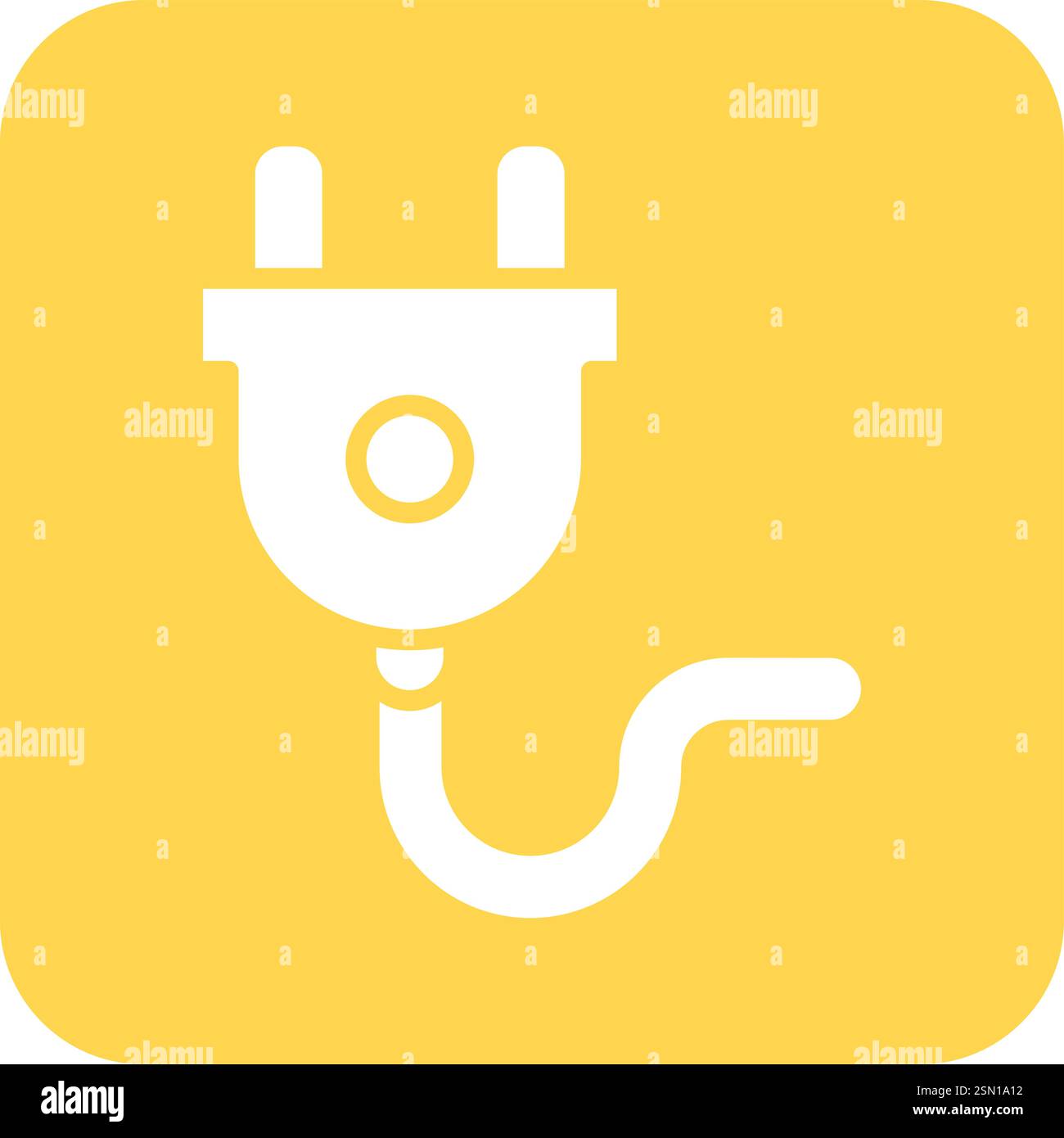 Plug Vector Icon Design Illustration Stock Vector
