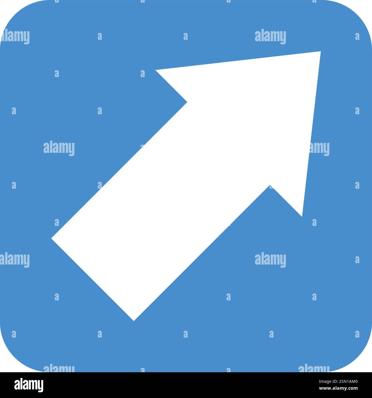 Top right Vector Icon Design Illustration Stock Vector