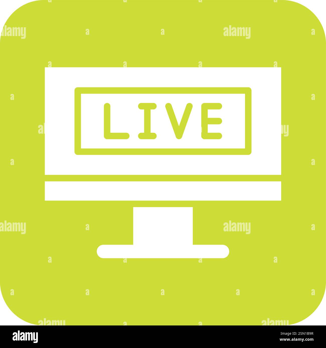 Live Stream Vector Icon Design Illustration Stock Vector