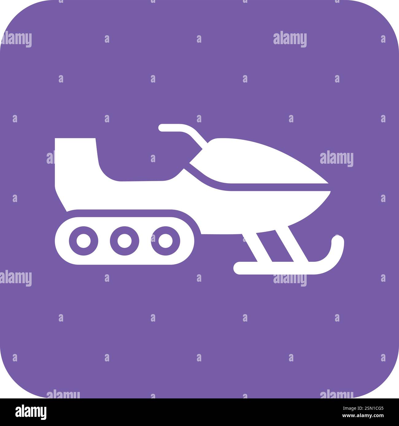 Snowmobile Vector Icon Design Illustration Stock Vector