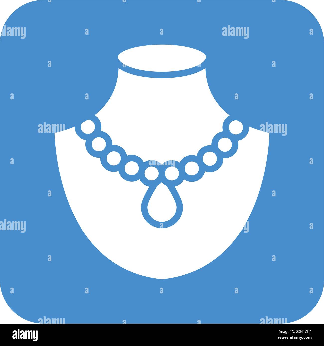 Necklace Vector Icon Design Illustration Stock Vector
