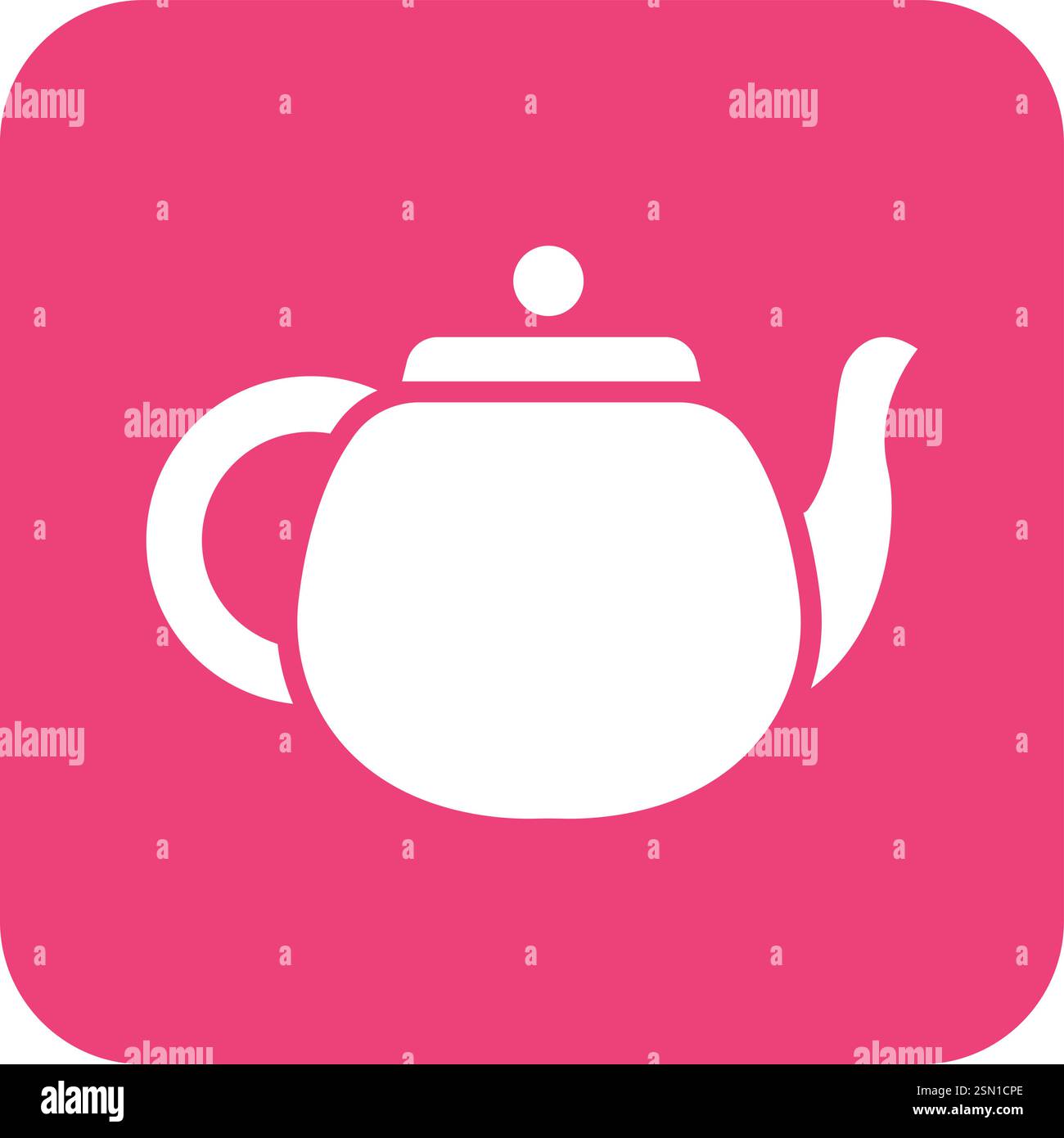 Teapot Vector Icon Design Illustration Stock Vector