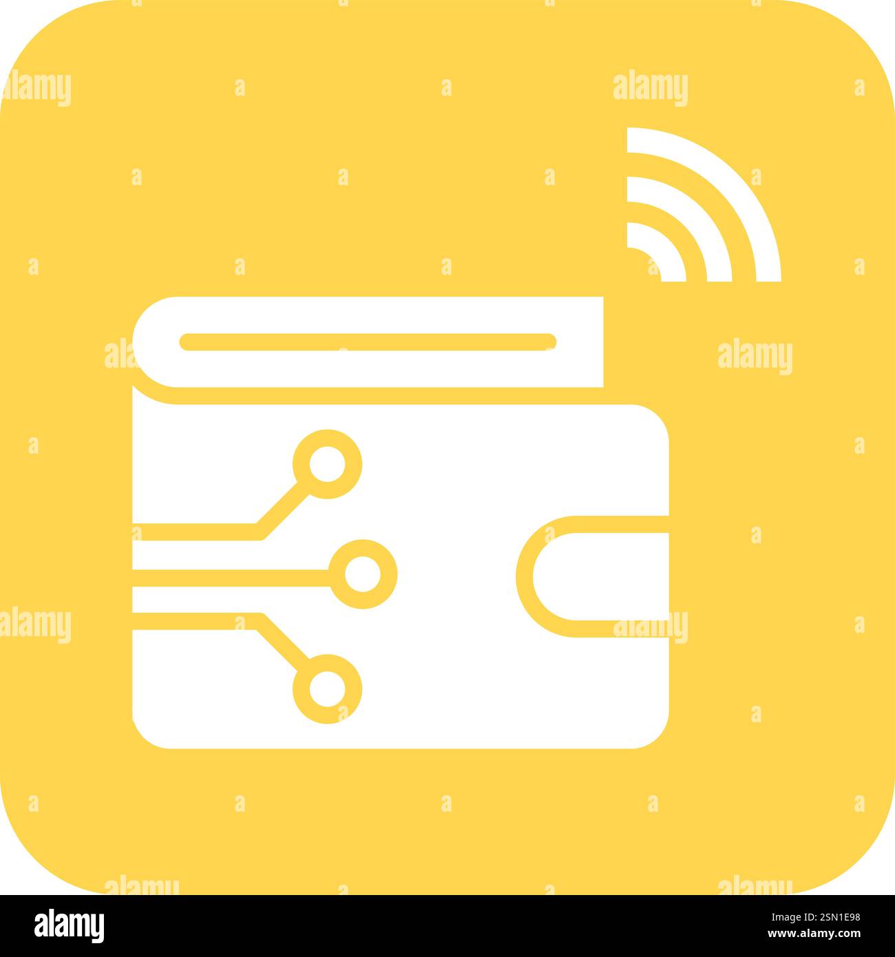 Digital Wallet Vector Icon Design Illustration Stock Vector
