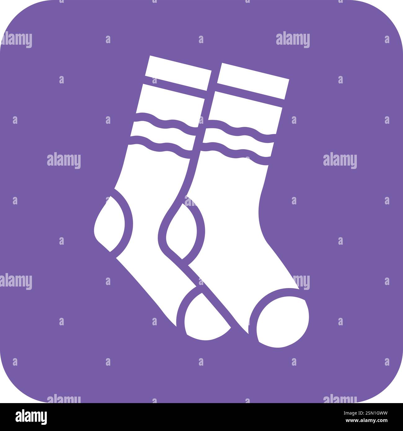 Socks Vector Icon Design Illustration Stock Vector