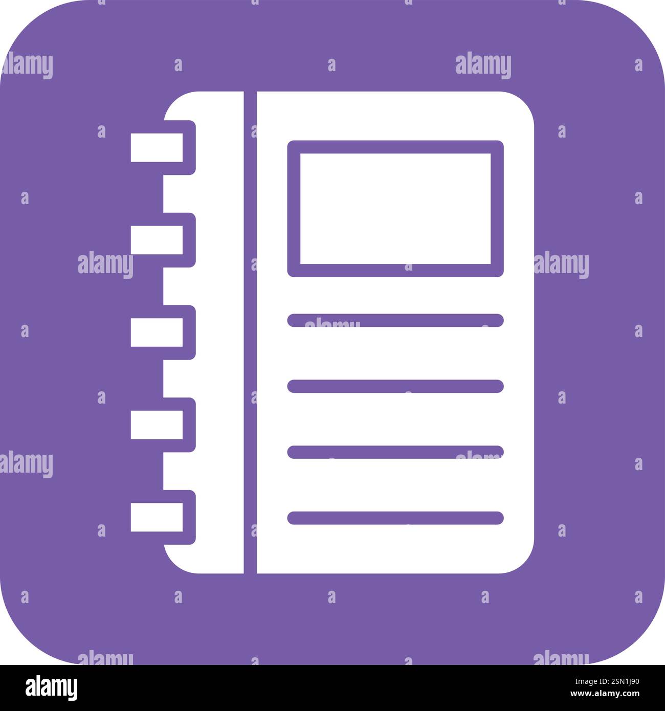 Note book Vector Icon Design Illustration Stock Vector