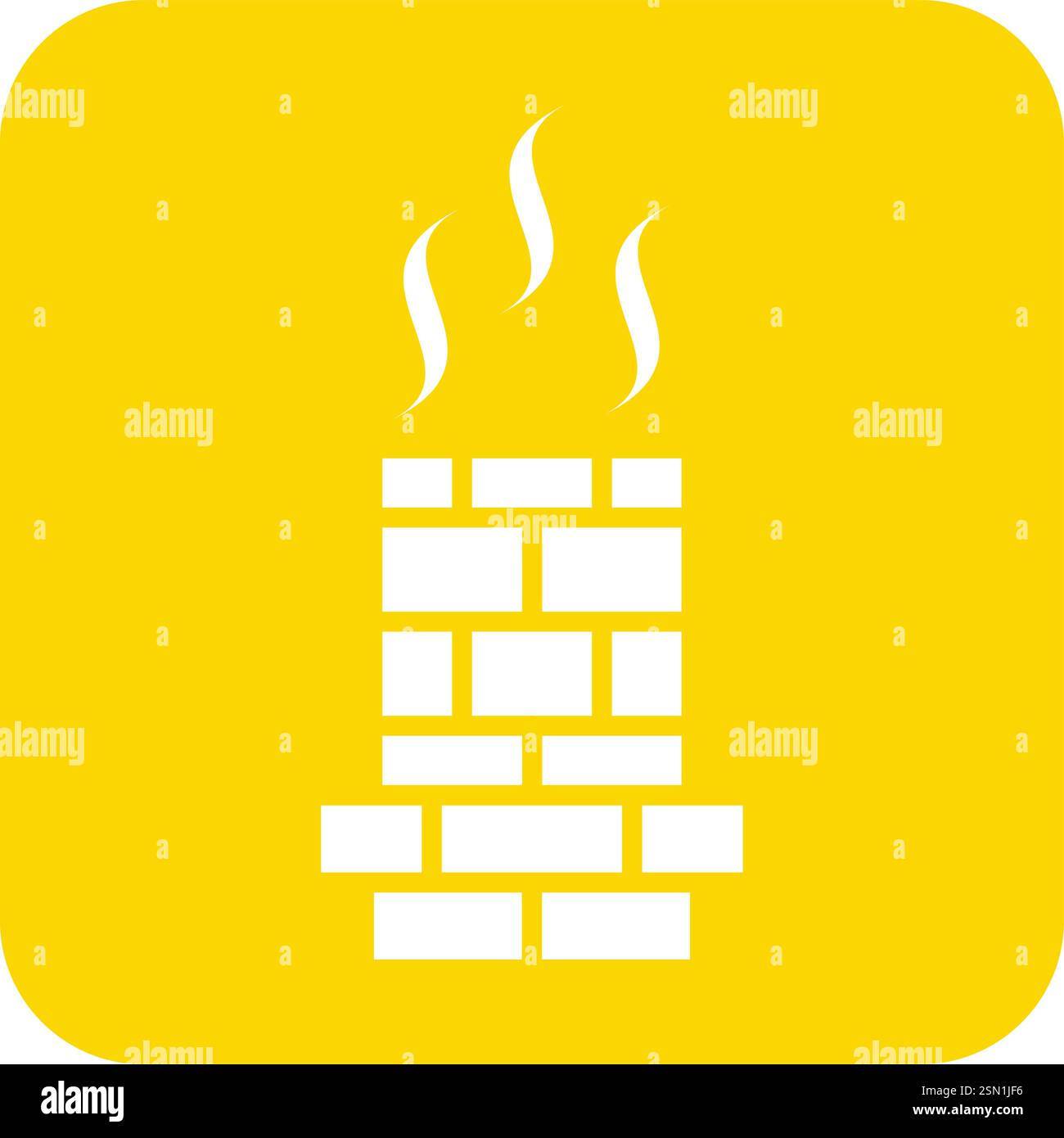 Chimney Vector Icon Design Illustration Stock Vector