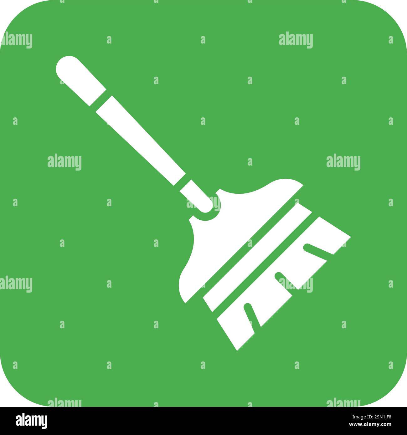 Broom Vector Icon Design Illustration Stock Vector