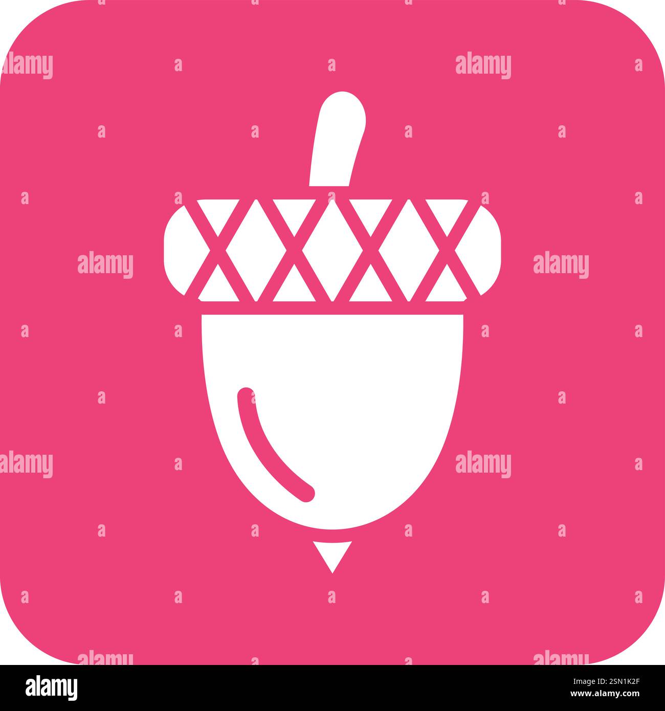 Acorn Vector Icon Design Illustration Stock Vector