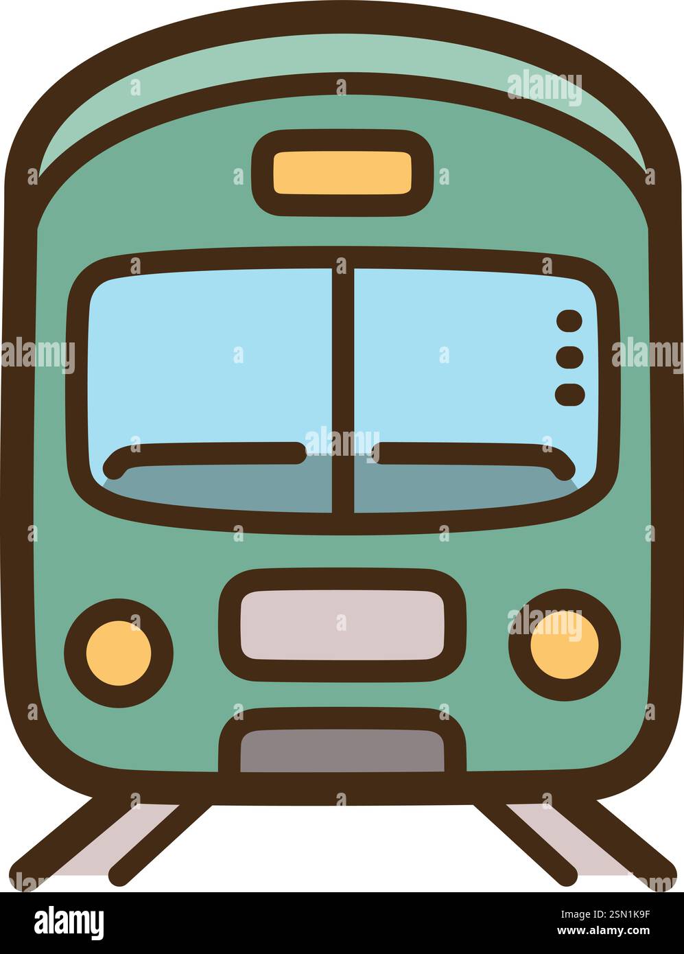 Train vector doodle illustration and graphic. Part of travel category. Stock Vector