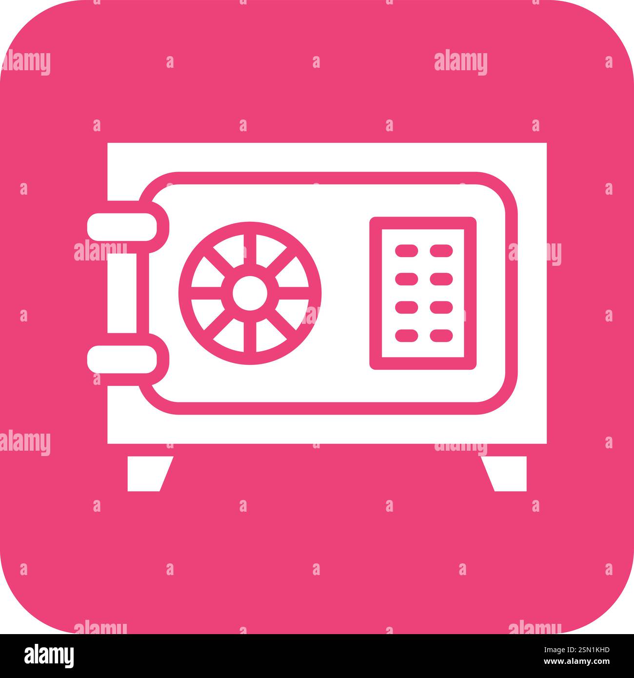 Safe box Vector Icon Design Illustration Stock Vector
