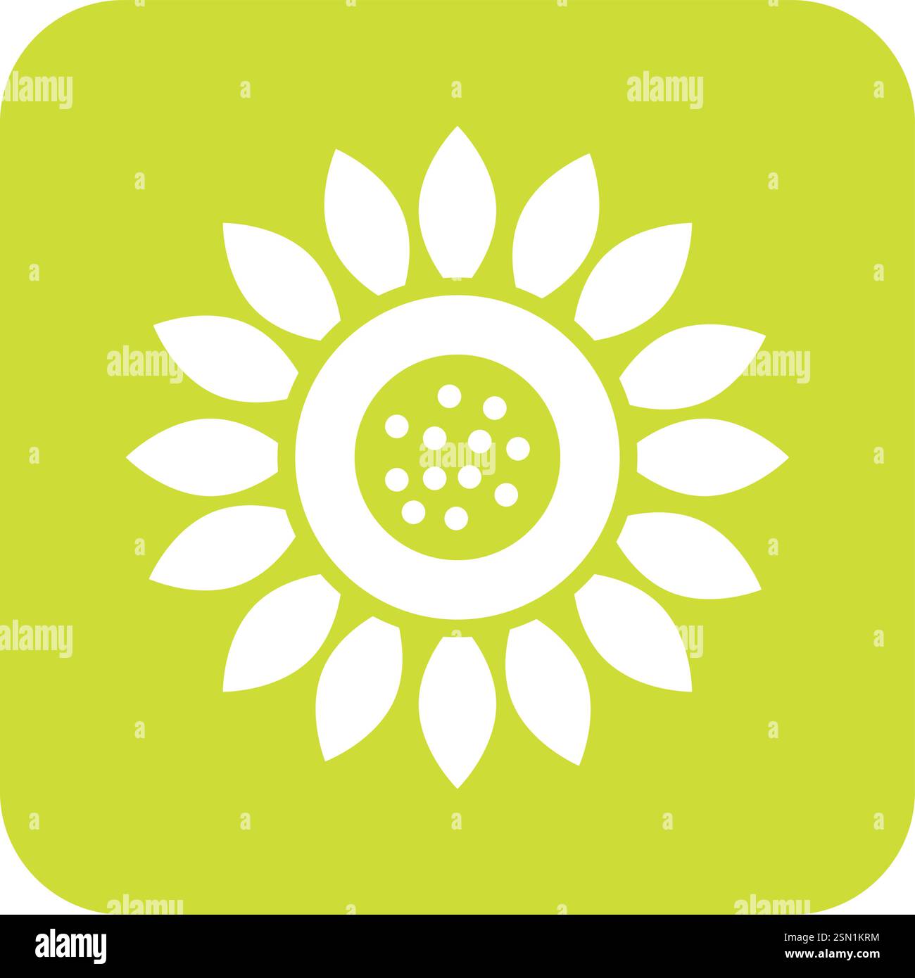 Sunflower Vector Icon Design Illustration Stock Vector