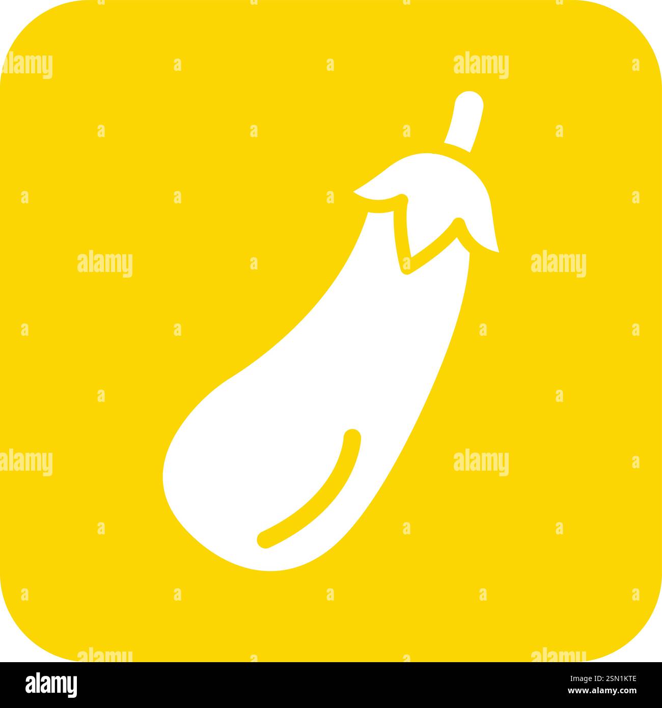 Eggplant Vector Icon Design Illustration Stock Vector