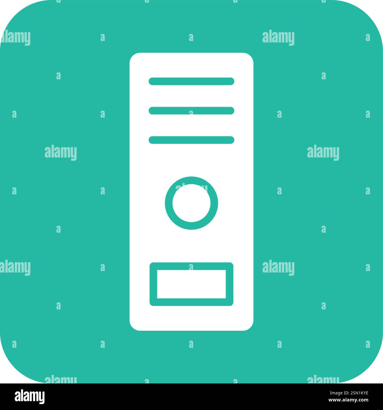 Computer case Vector Icon Design Illustration Stock Vector