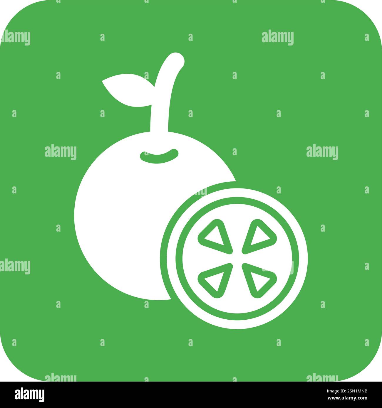Orange Vector Icon Design Illustration Stock Vector