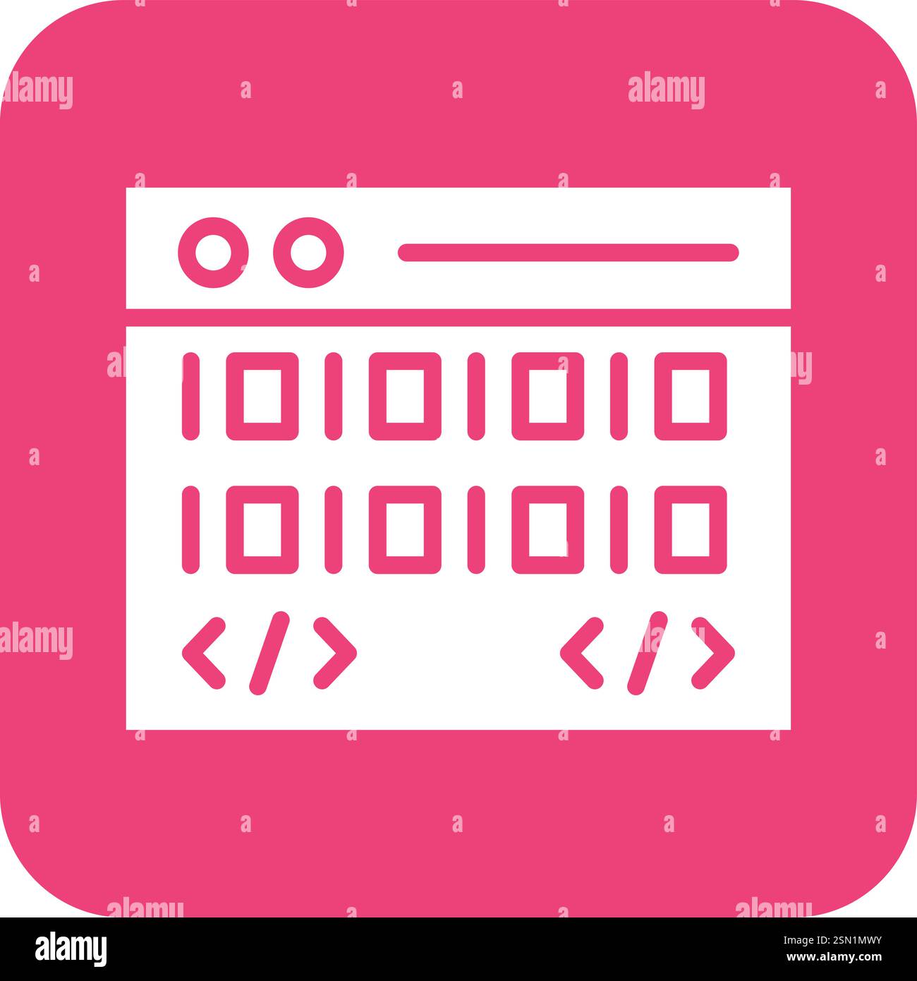 Coding Vector Icon Design Illustration Stock Vector
