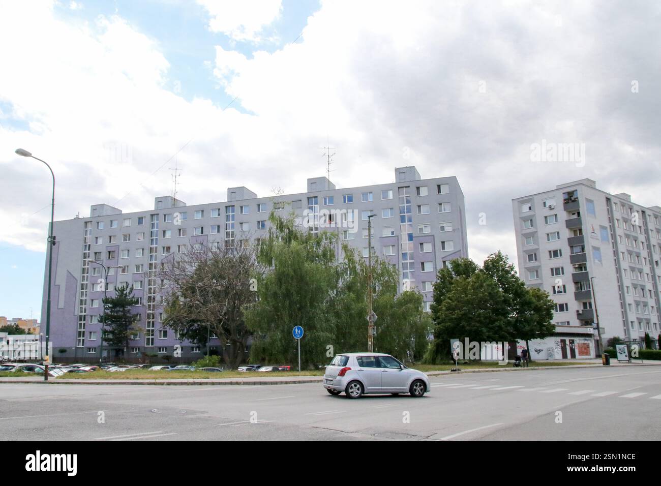Panelka Block Communist-era Panelak apartment blocks in the Petrzalka neighbourhood ...