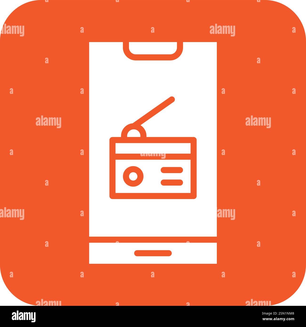 Radio Vector Icon Design Illustration Stock Vector
