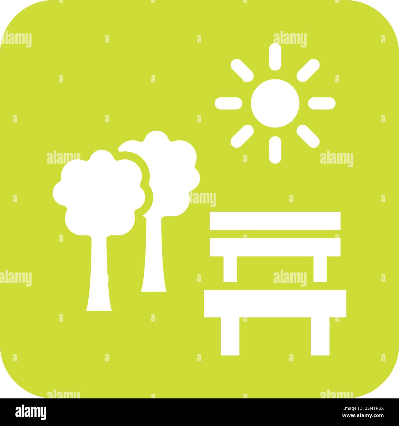 Park Vector Icon Design Illustration Stock Vector