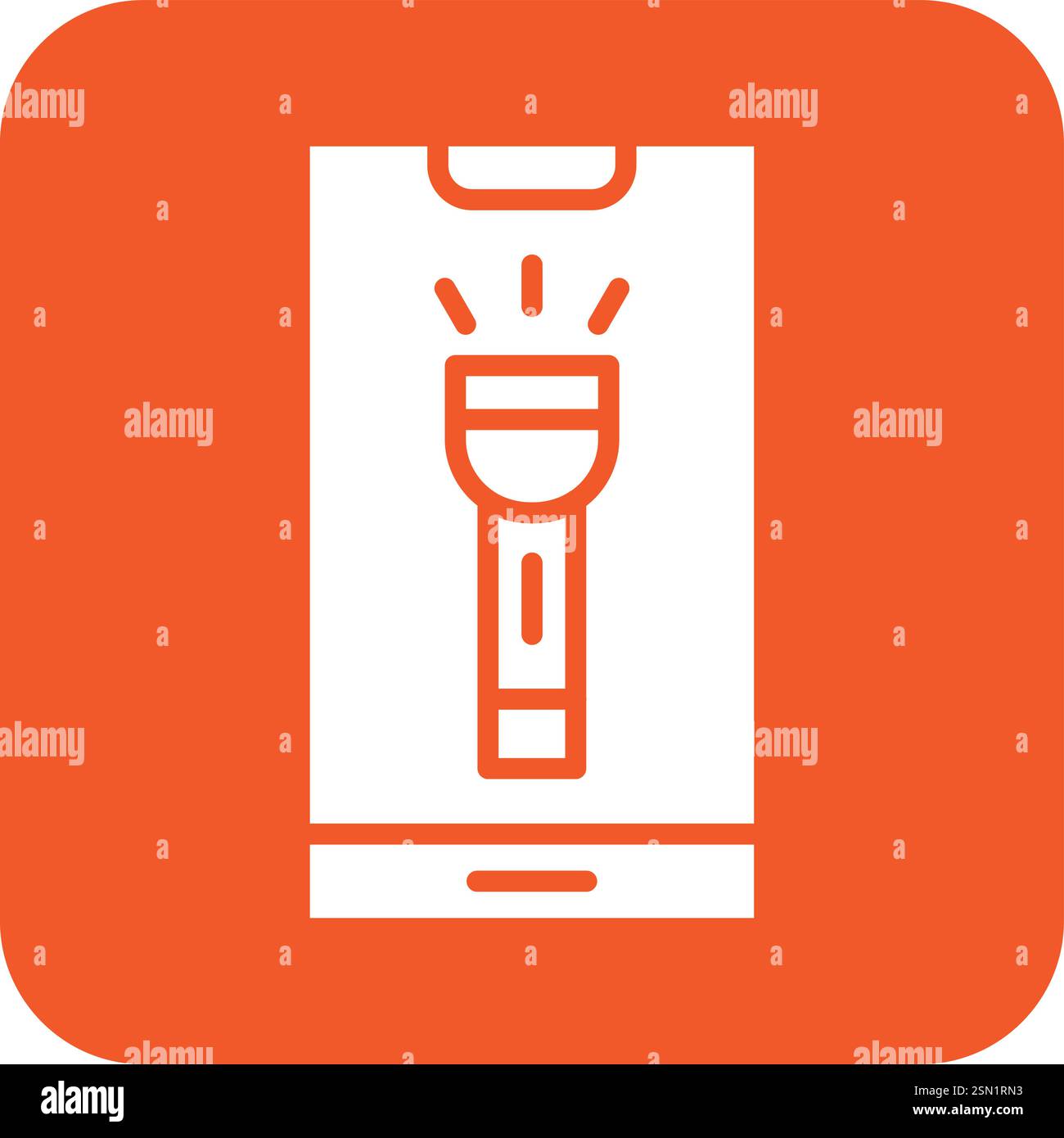 Torch Vector Icon Design Illustration Stock Vector