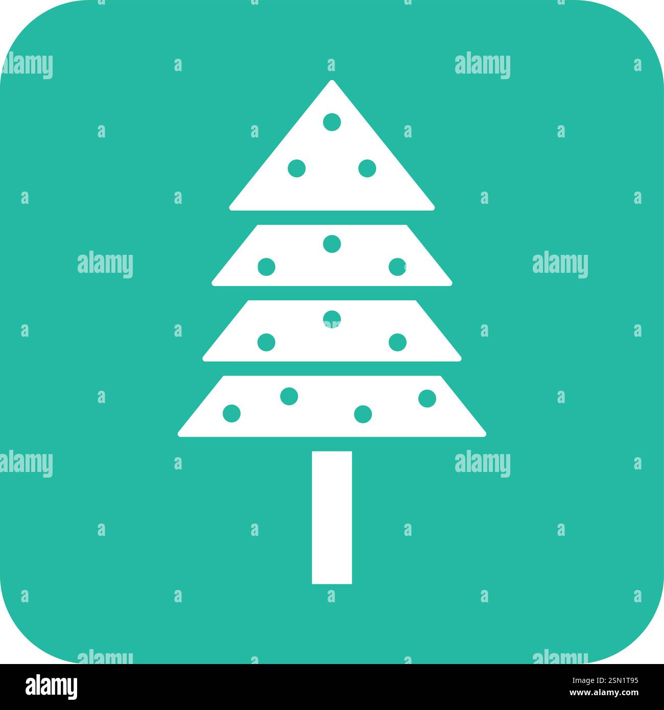 Pine tree Vector Icon Design Illustration Stock Vector