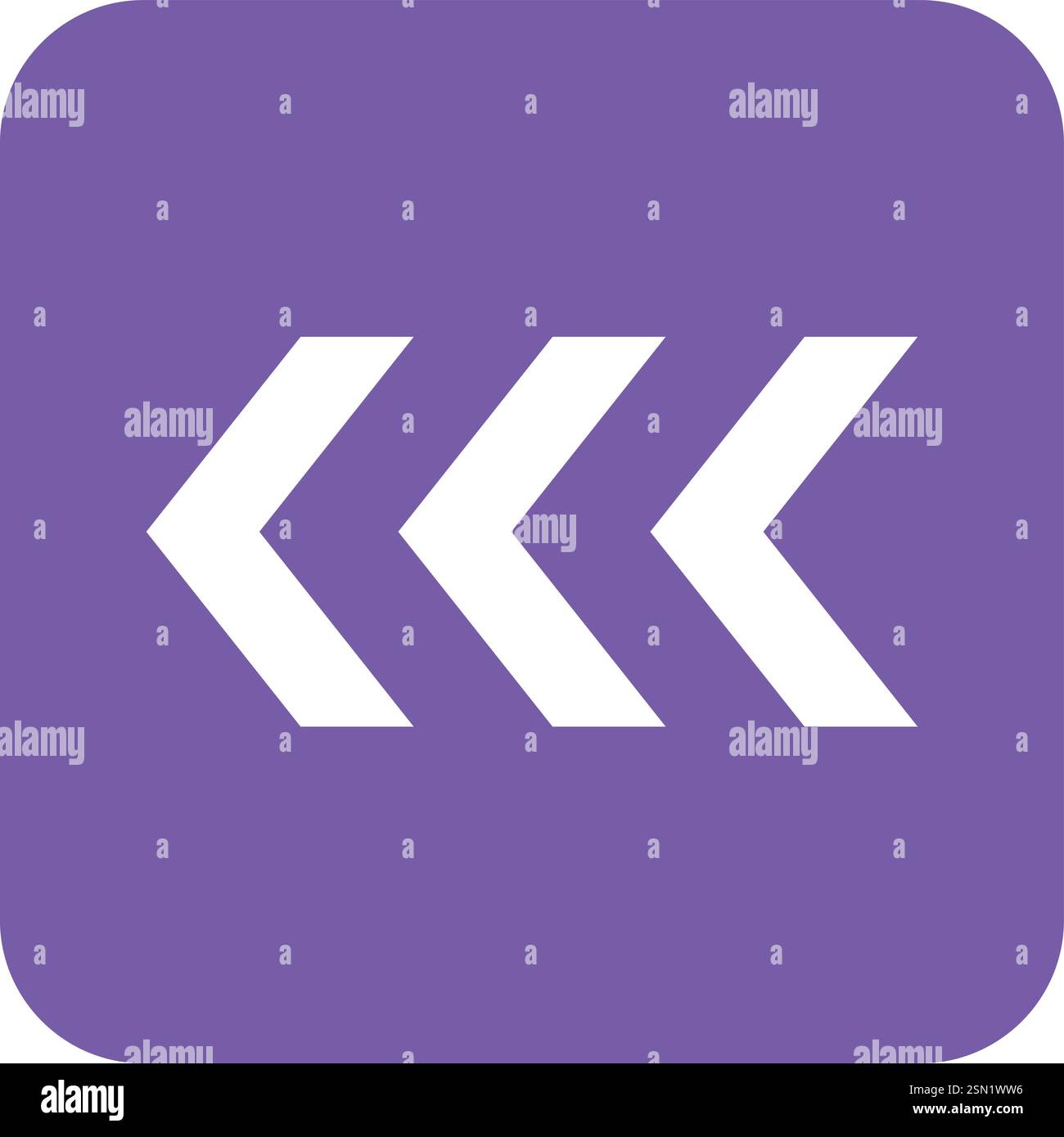 Fast Backward Vector Icon Design Illustration Stock Vector