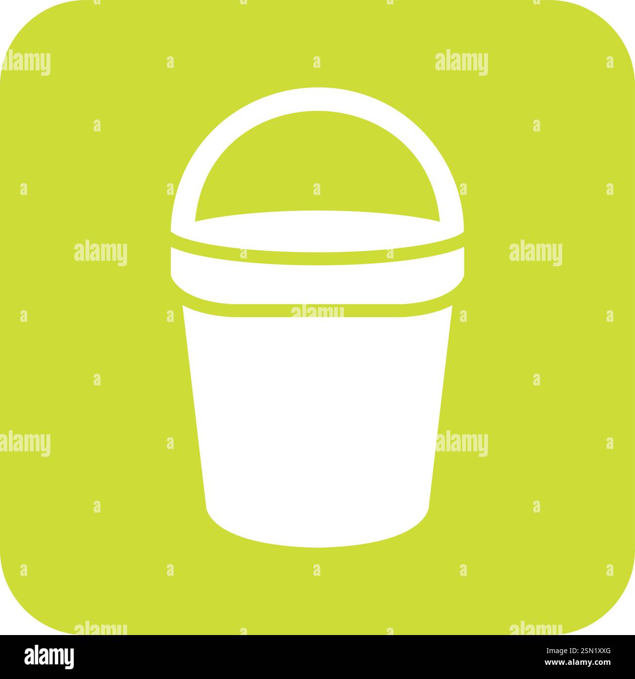 Bucket Vector Icon Design Illustration Stock Vector