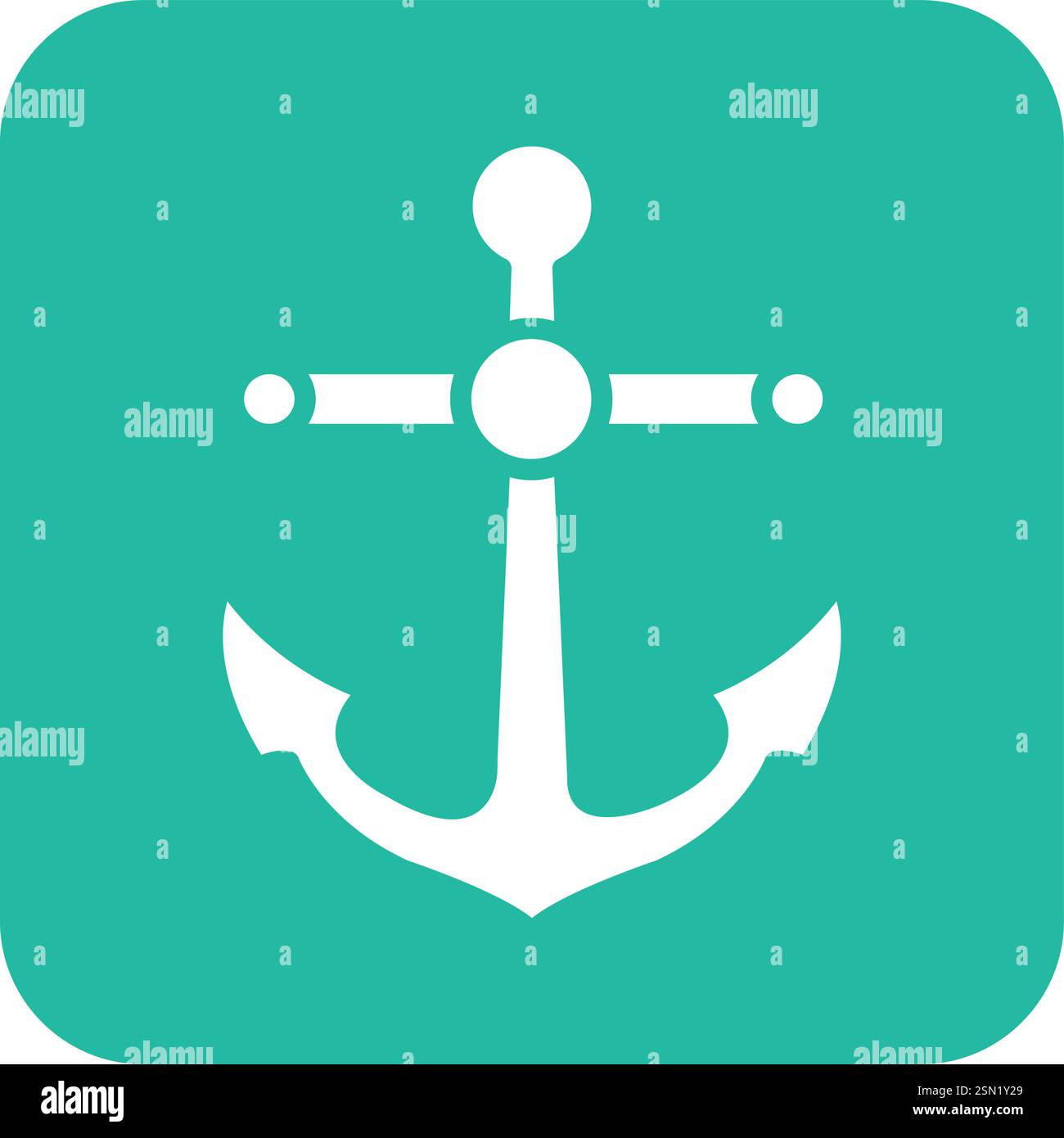 Anchor Vector Icon Design Illustration Stock Vector