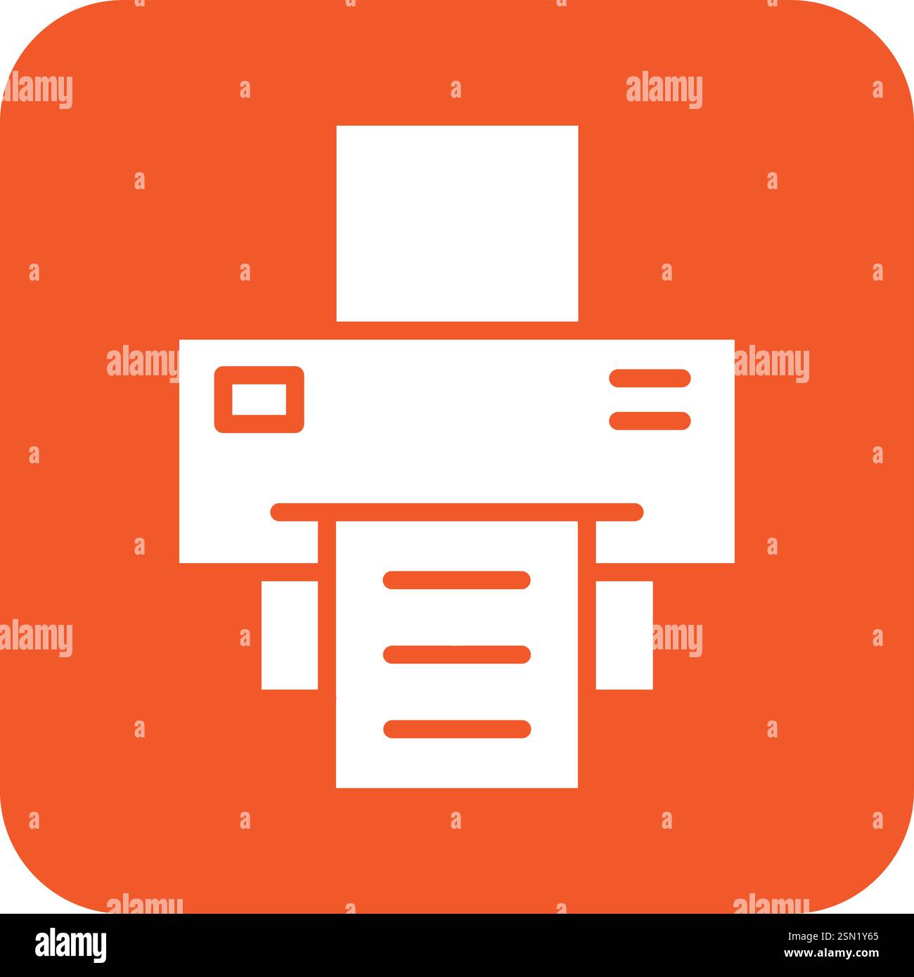 Printer Vector Icon Design Illustration Stock Vector