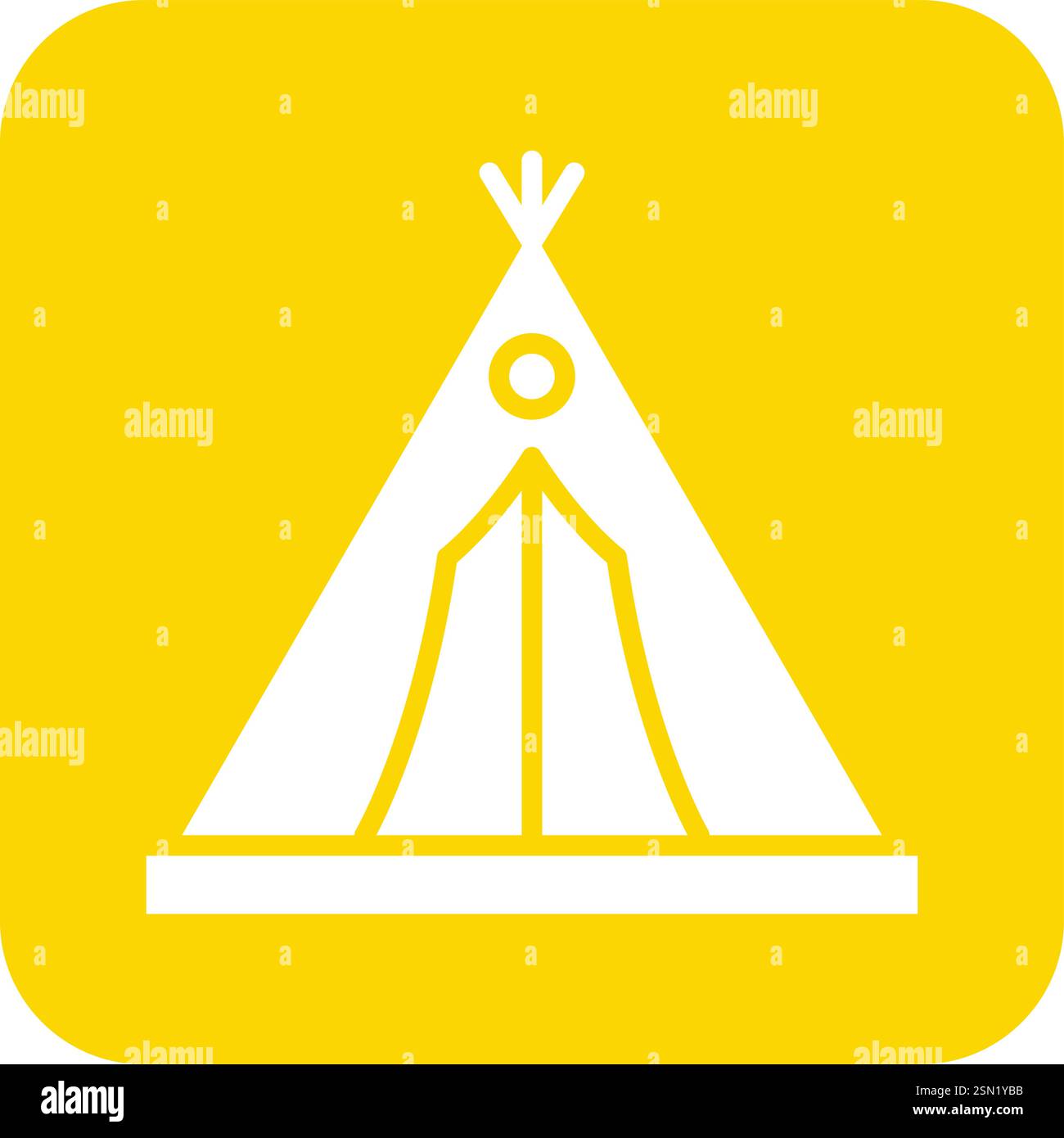 Camping tent Vector Icon Design Illustration Stock Vector