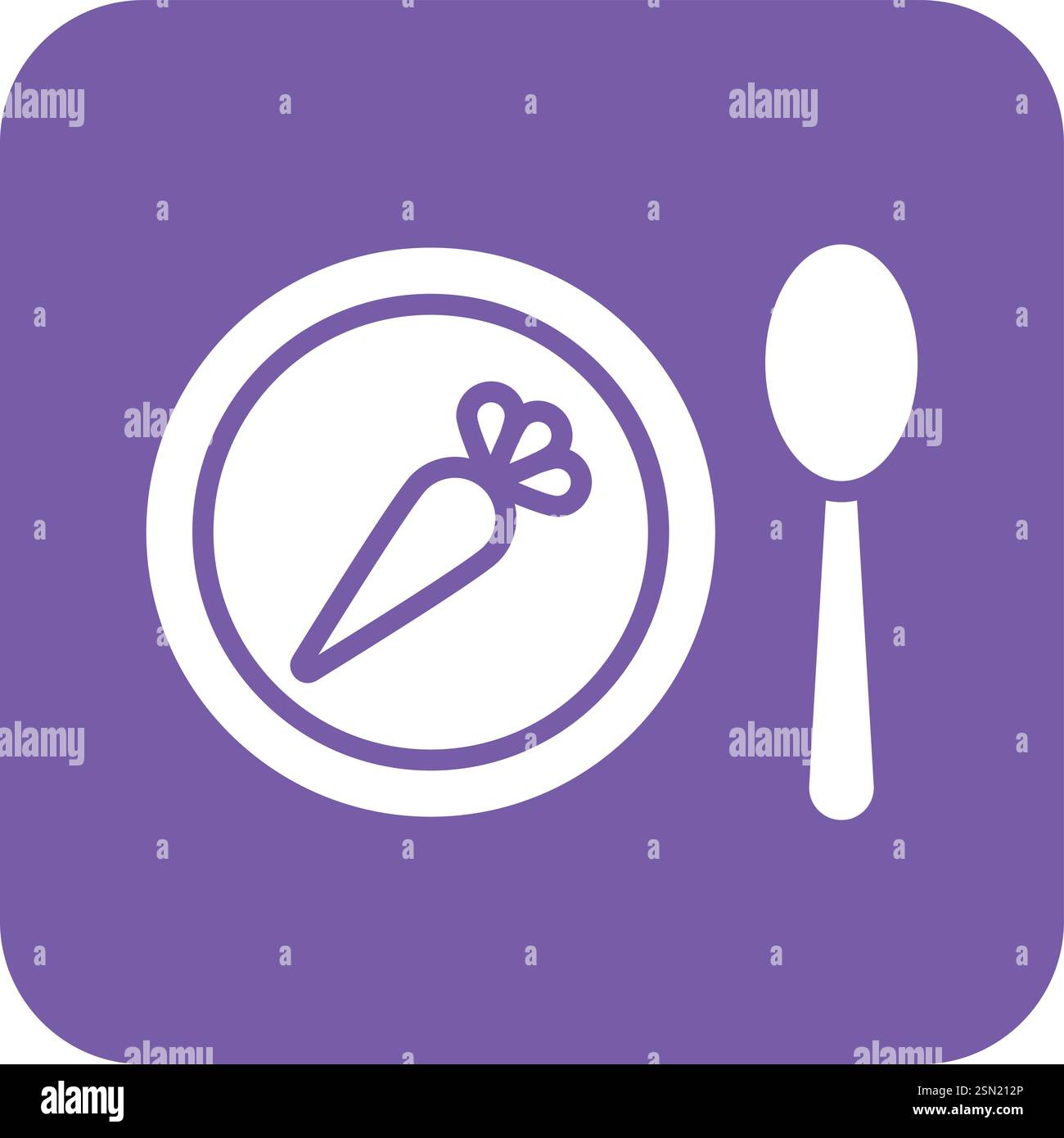 Plate Vector Icon Design Illustration Stock Vector