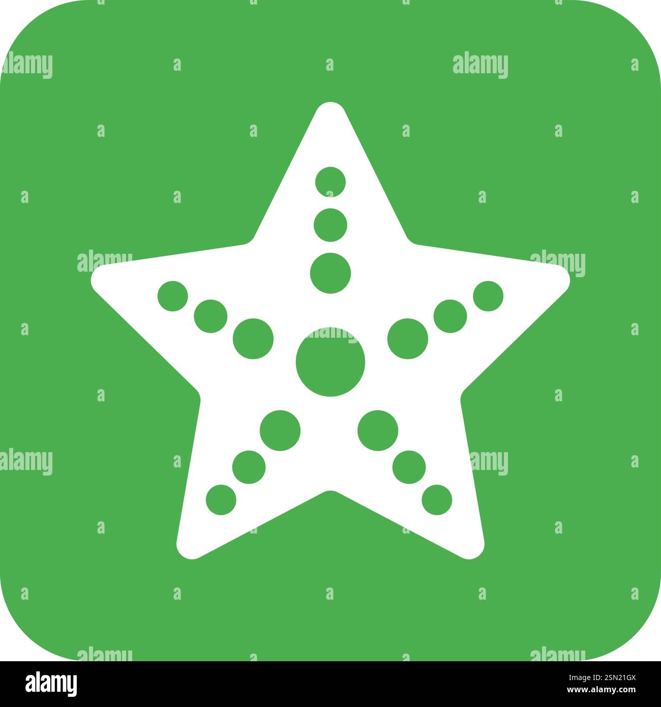 Star fish Vector Icon Design Illustration Stock Vector