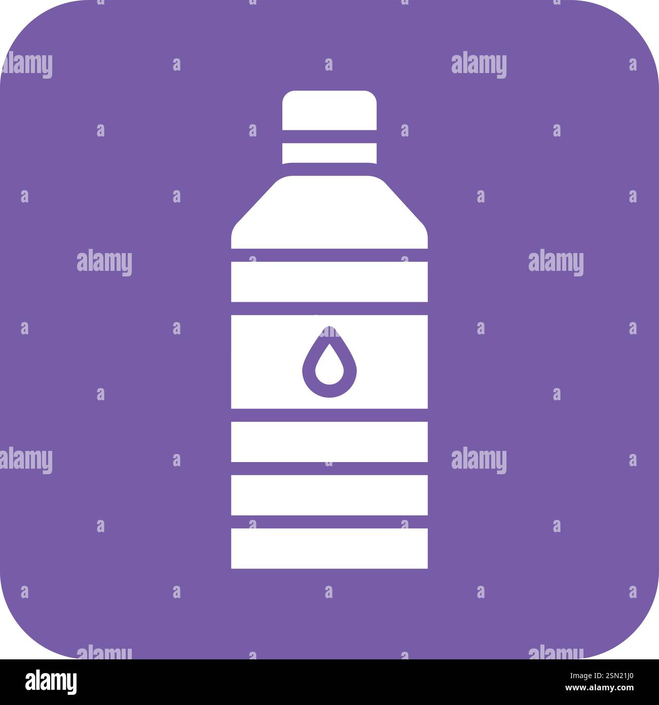 Water bottle Vector Icon Design Illustration Stock Vector