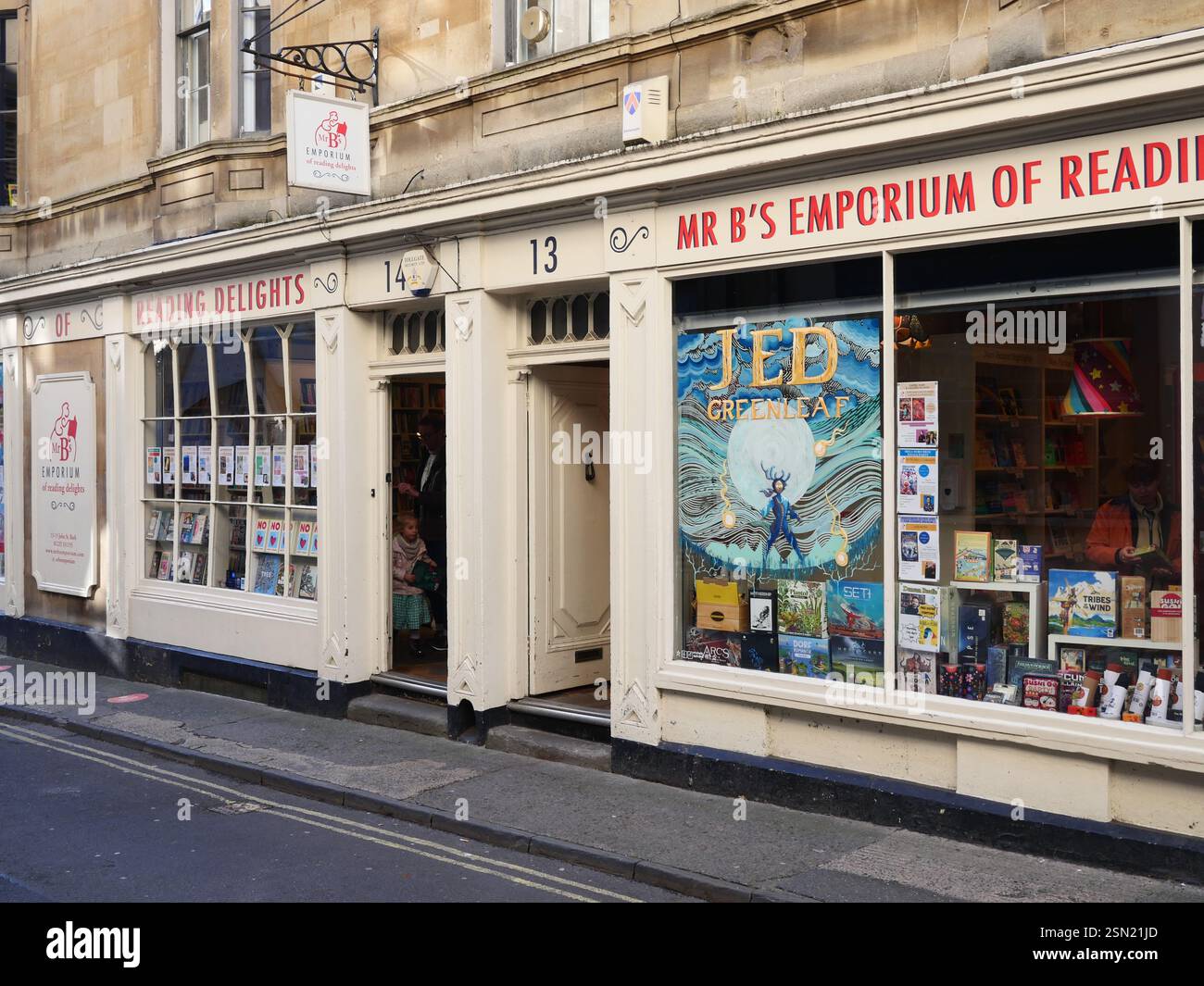 Mr B's Emporium Bookshop, Bath, NE Somerset, UK Stock Photo