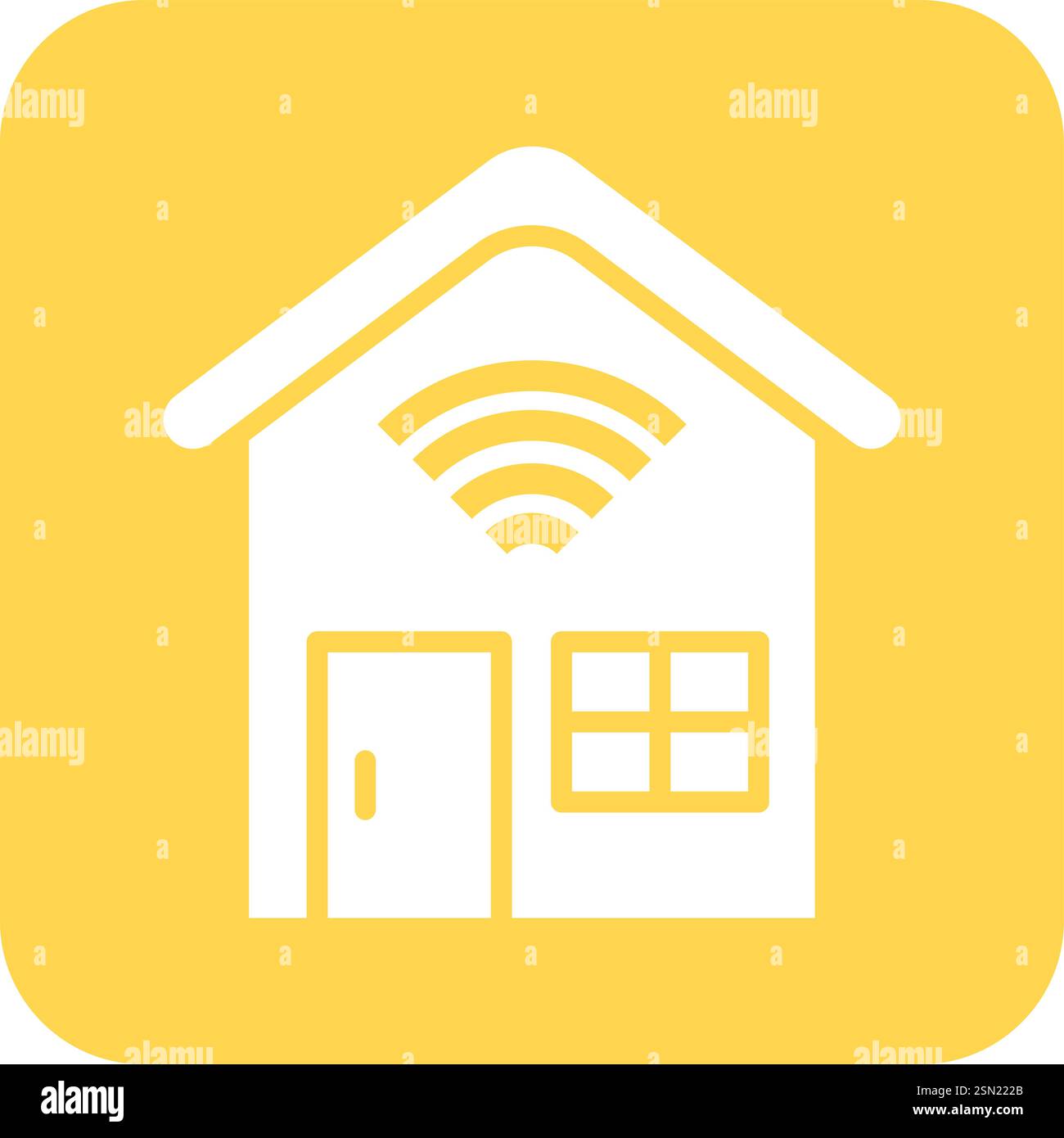 Smart house Vector Icon Design Illustration Stock Vector