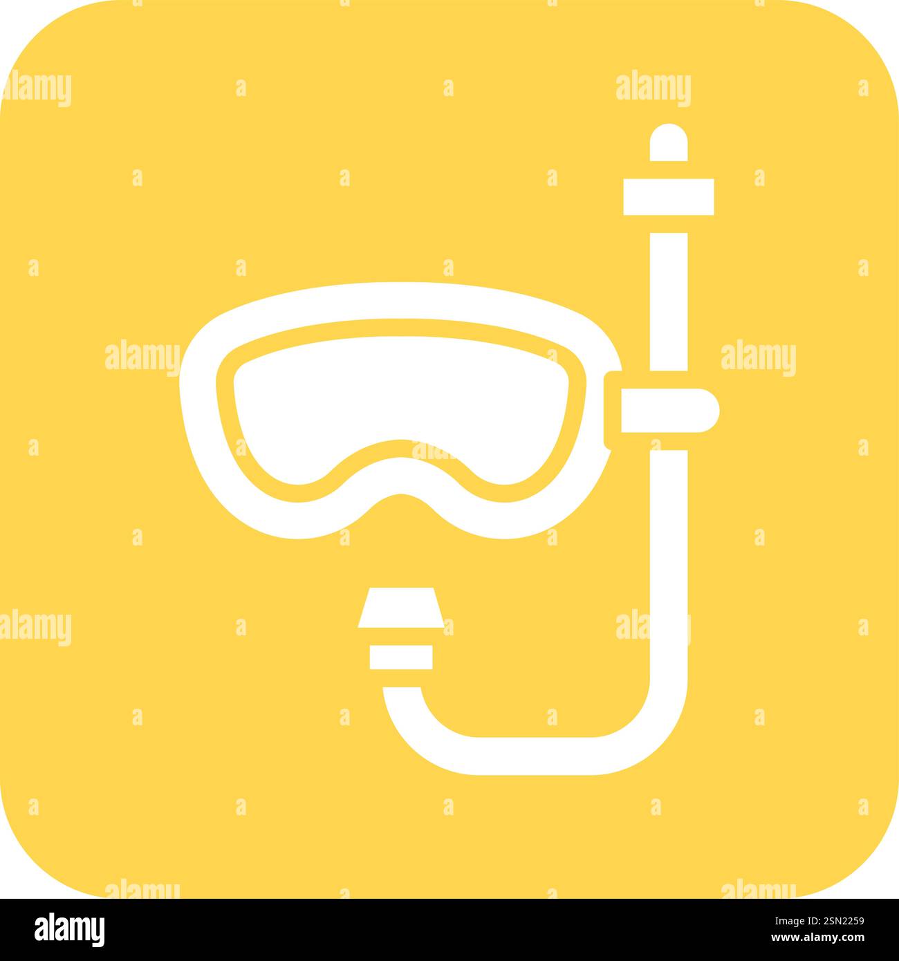 Scuba diving Vector Icon Design Illustration Stock Vector