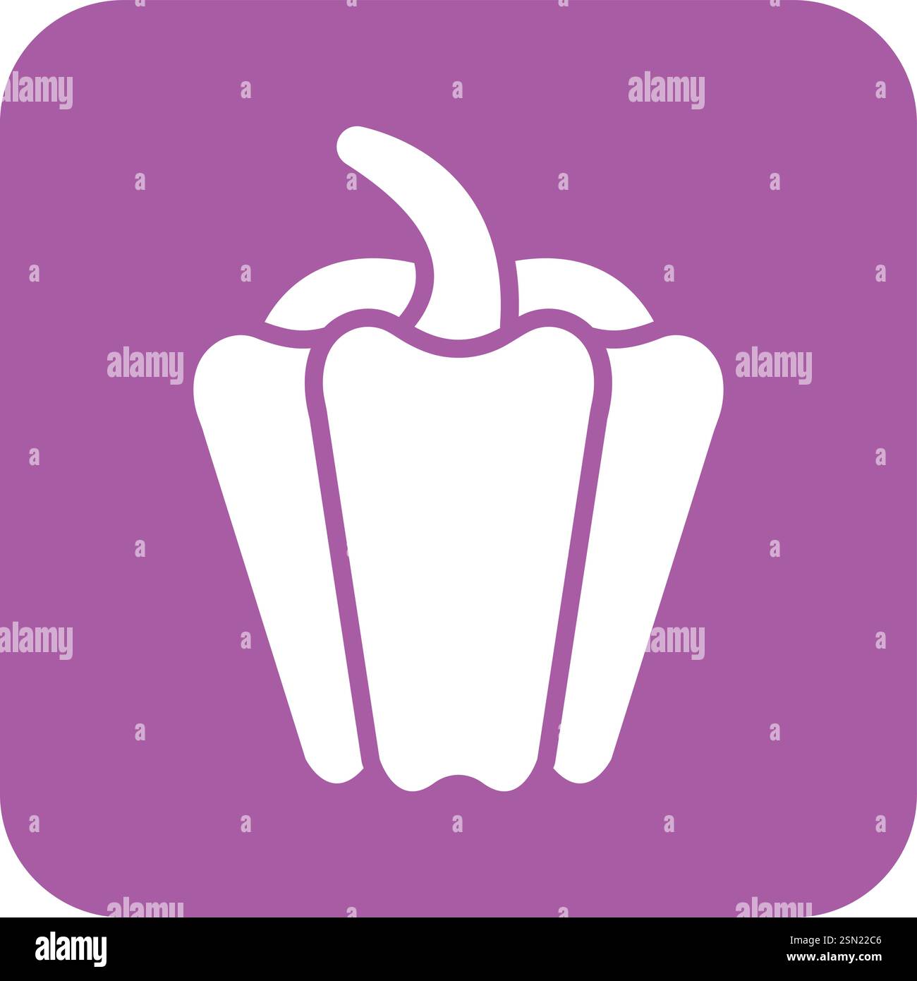 Capsicum Vector Icon Design Illustration Stock Vector