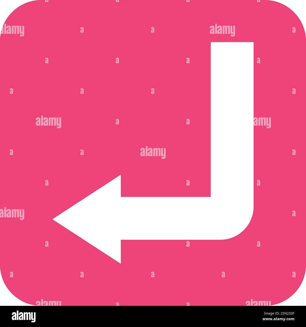 Down left Vector Icon Design Illustration Stock Vector